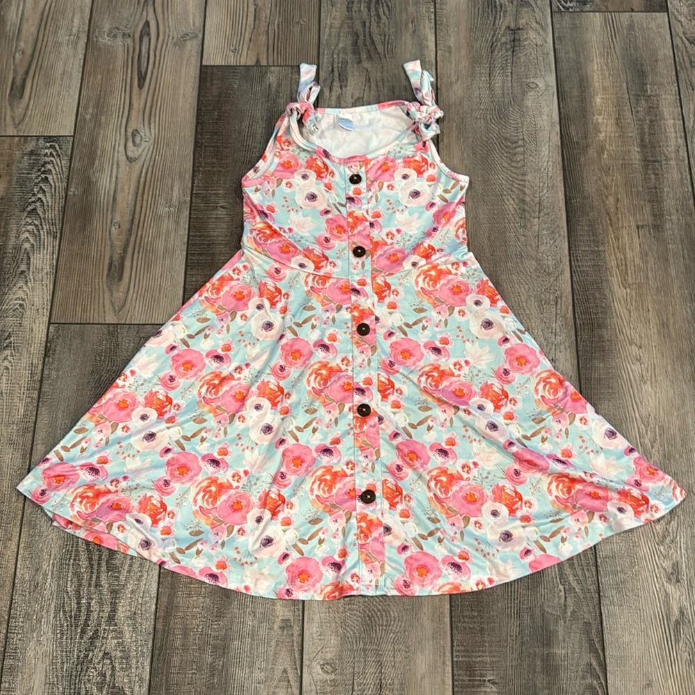 EUC Floral Tank Dress size 8